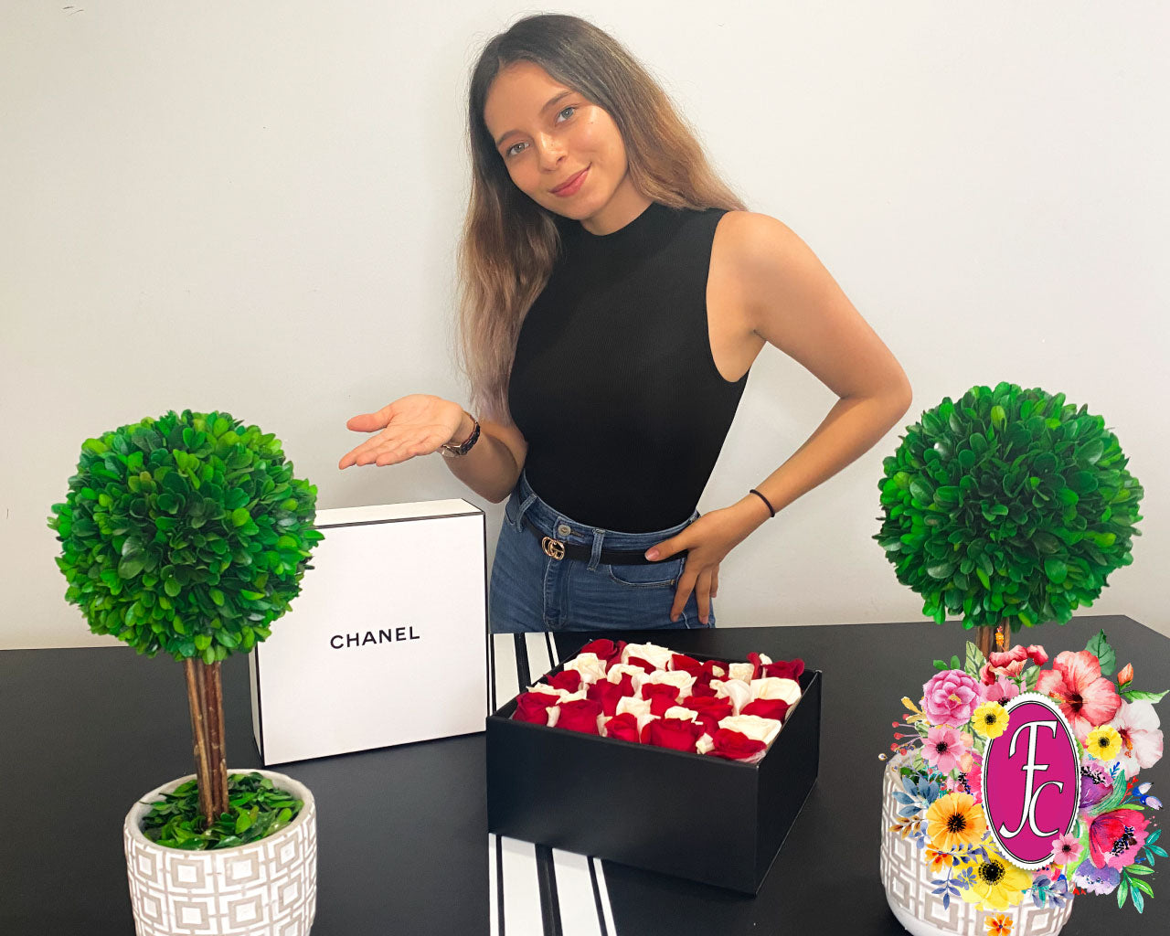 ¿como hacer una caja de rosas?