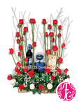 "Blue garden" rosa preservada