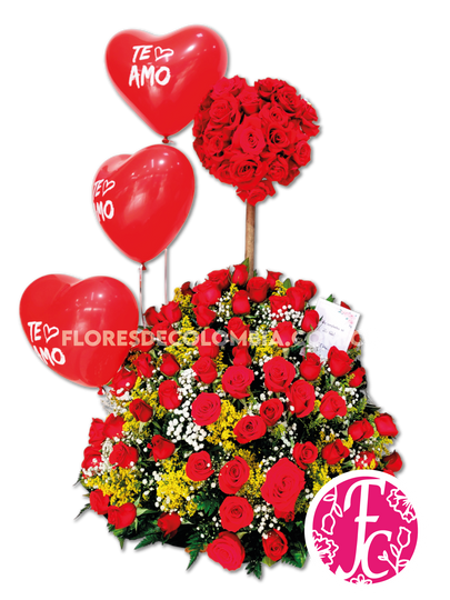 Corazón rebosante - Flores de Colombia