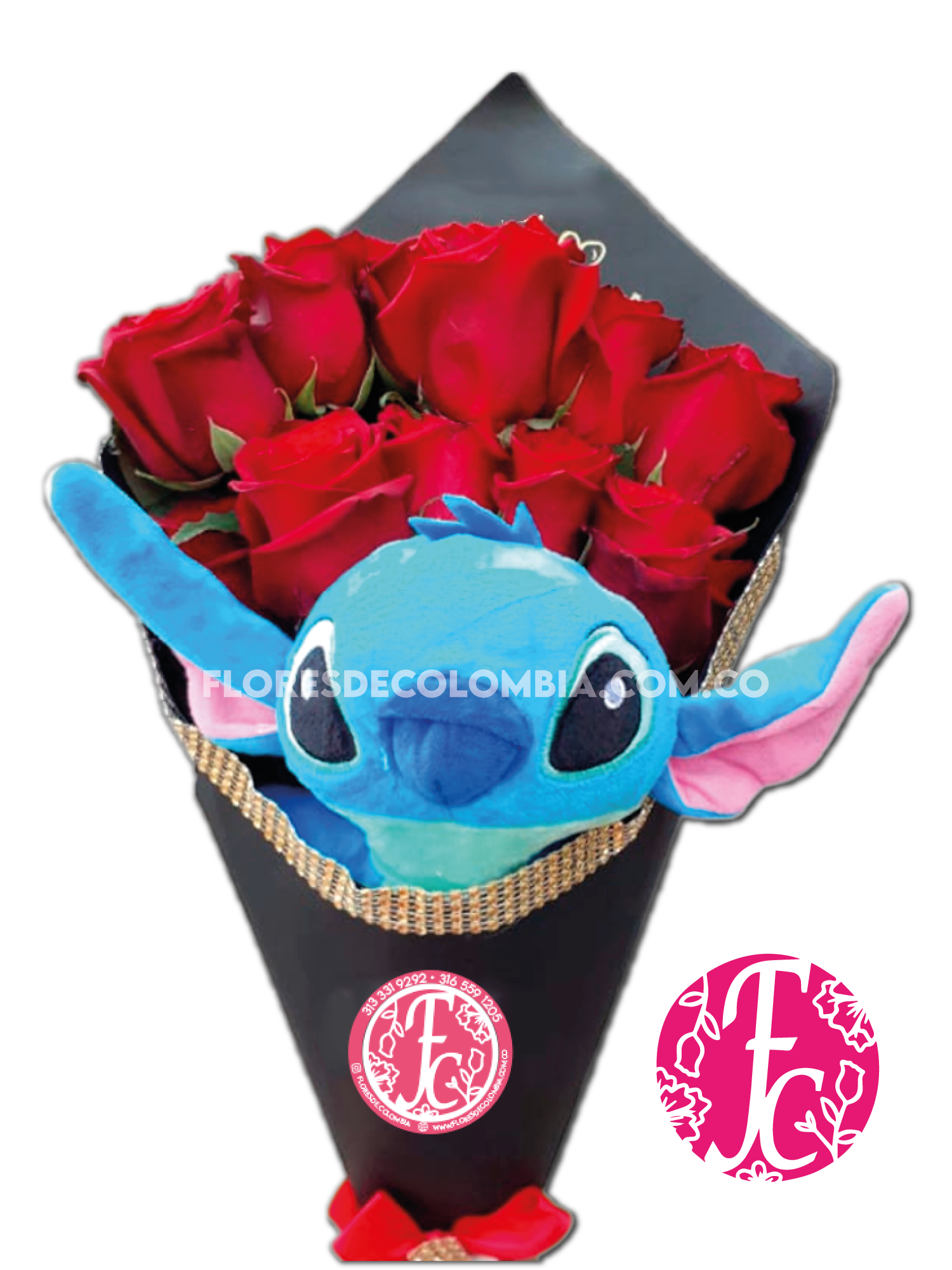 Stitch 10 rosas
