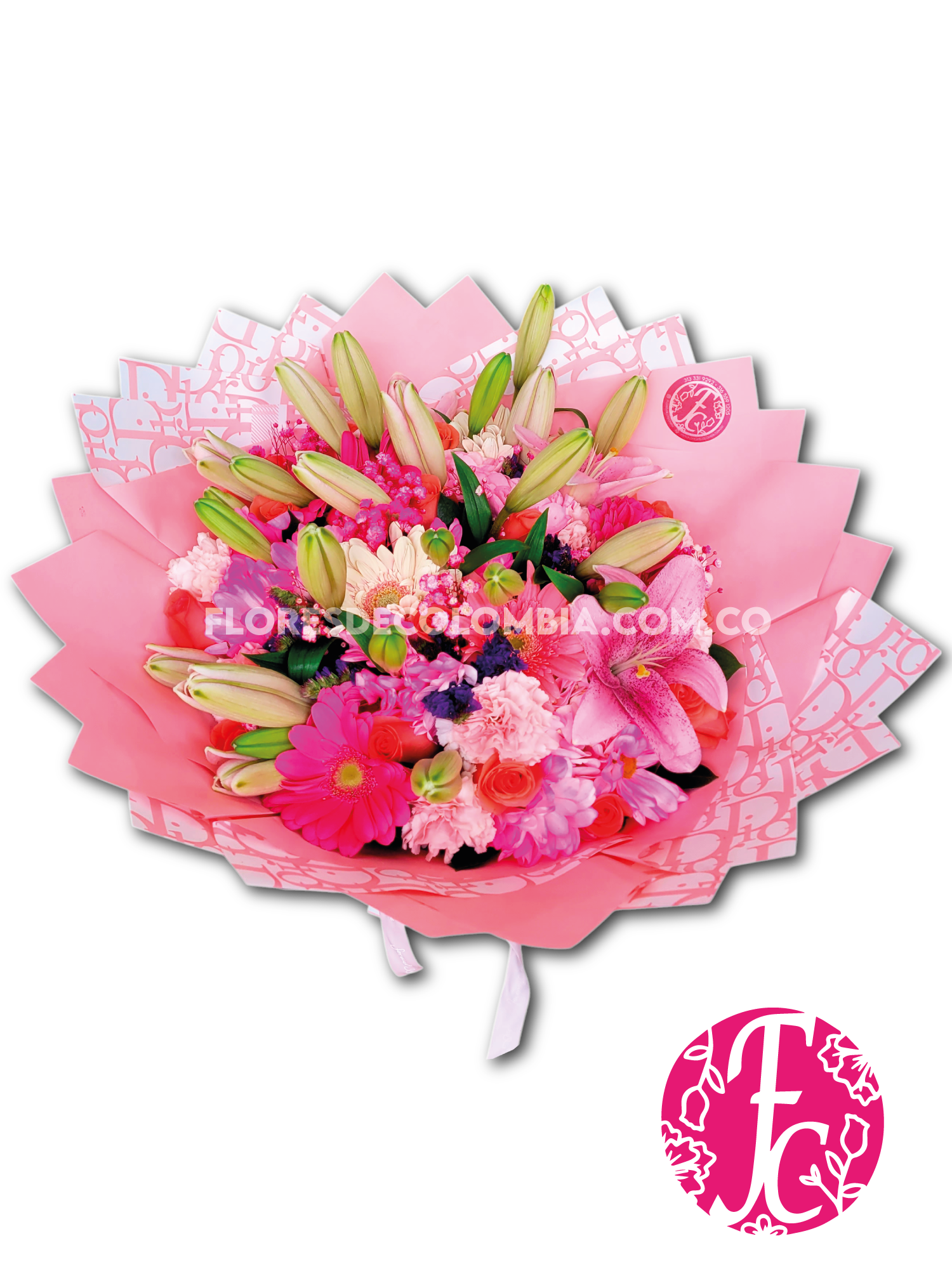 Amanecer Rosa - Flores de Colombia