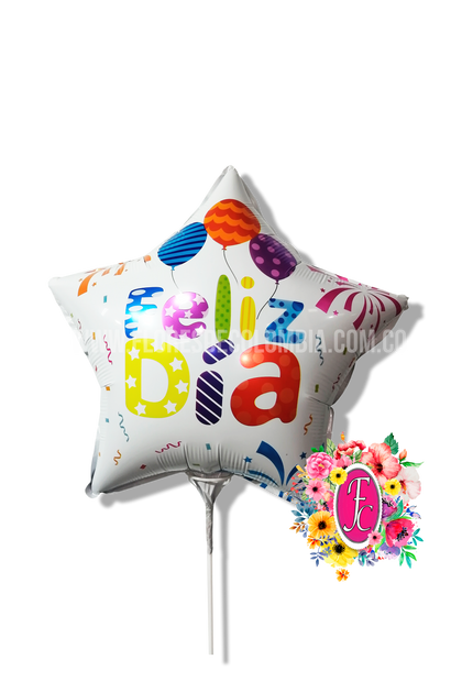 Feliz dia globo grande - Flores de Colombia