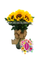 Florero de girasoles │ Flores de Colombia
