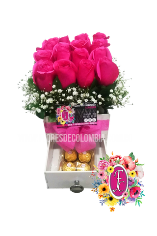 Caja de regalos pequeña │ Flores de Colombia