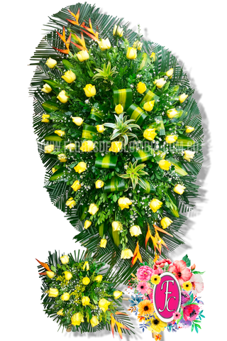 Pedestal con aplique inferior - Flores de Colombia