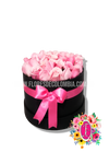 Caja redonda de rosas - Flores de Colombia