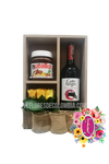 Box shelf con vino y nutella │ Flores de Colombia