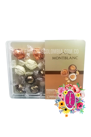 Caja de chocolates Montblanc x15 │ Flores de Colombia