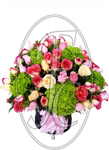 Caja regalo con rosas surtidas │ Flores de Colombia