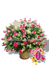 Canasta floral grande │ Flores de Colombia