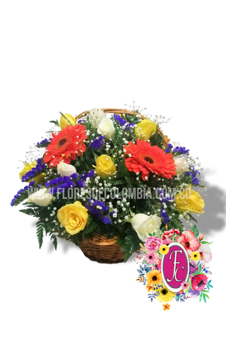 Canasta pequeña │ Flores de Colombia