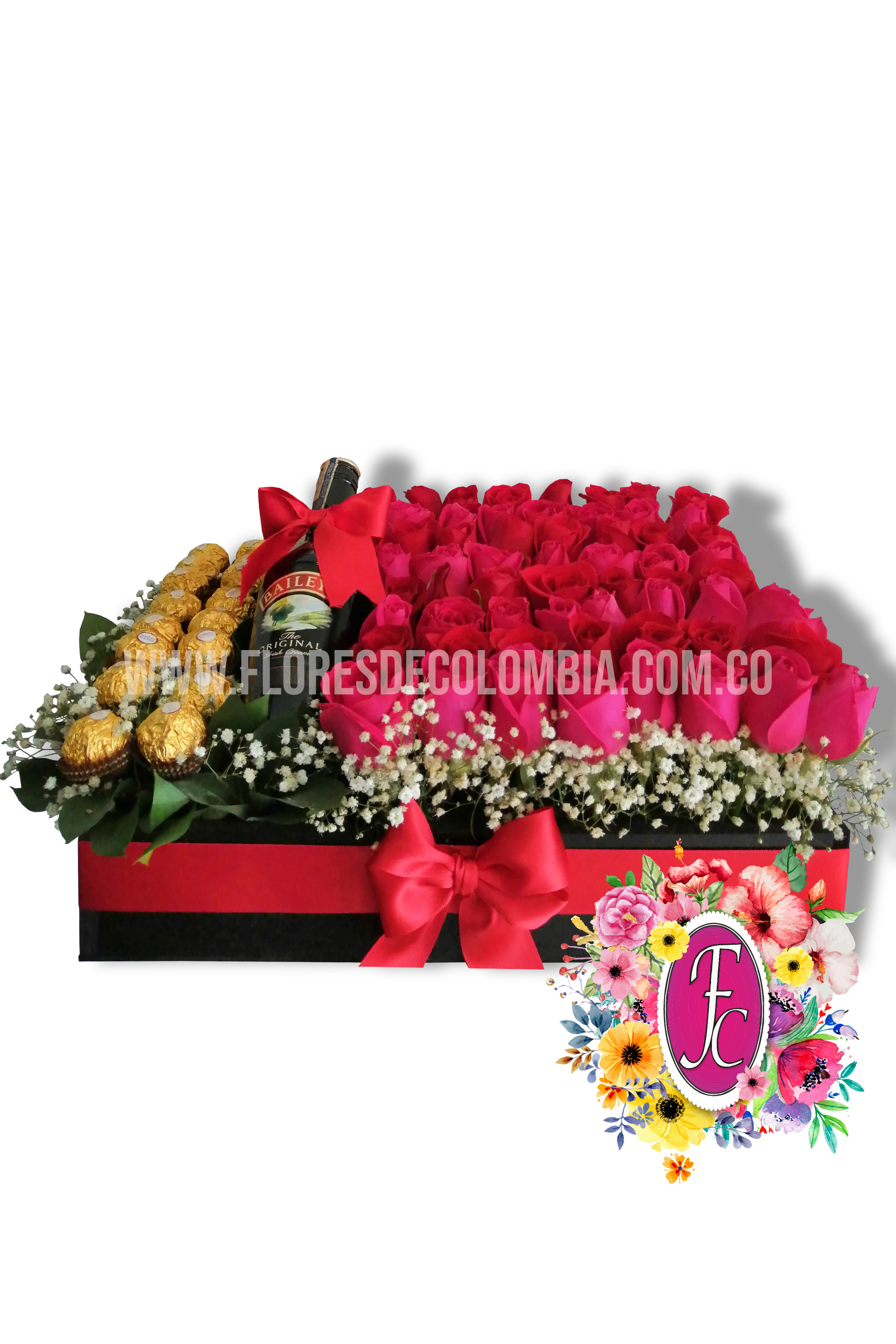 Caja de regalo deluxe │ Flores de Colombia