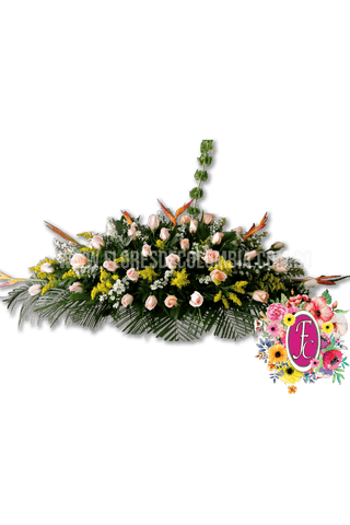 Arreglo alargado para eventos - Flores de Colombia