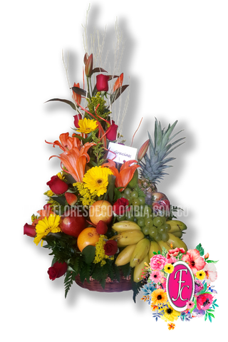"saravena" Rosas y selección de frutas - Flores de Colombia