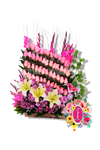 "Santa Rosa" 48 rosas, lirios y gladiolos - Flores de Colombia
