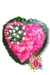 Corazon funebre rosado - Flores de Colombia