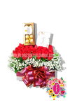 Caja 32 rosas + Ferrero rocher x8 - Flores de Colombia