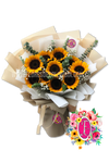 "tu sonrisa" Bouquet 10 girasoles - Flores de Colombia