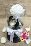 Rosa preservada blanca │ Flores de Colombia